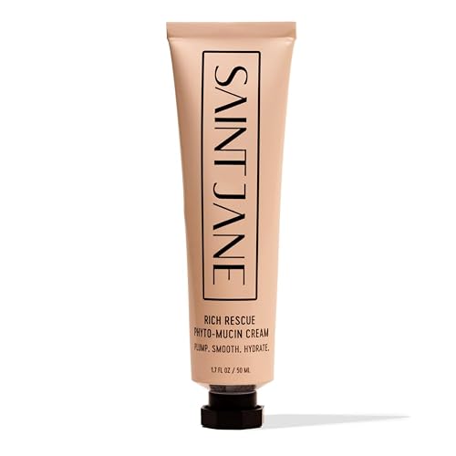 SAINT JANE - Rich Rescue Phyto Mucin Cream | Plumping, Smoothing, Firming, Hydrating | Niacinamide, Lotus Flower, Yam Root, Hyaluronic Acid | Luxe Beauty & Personal Care SAINT JANE