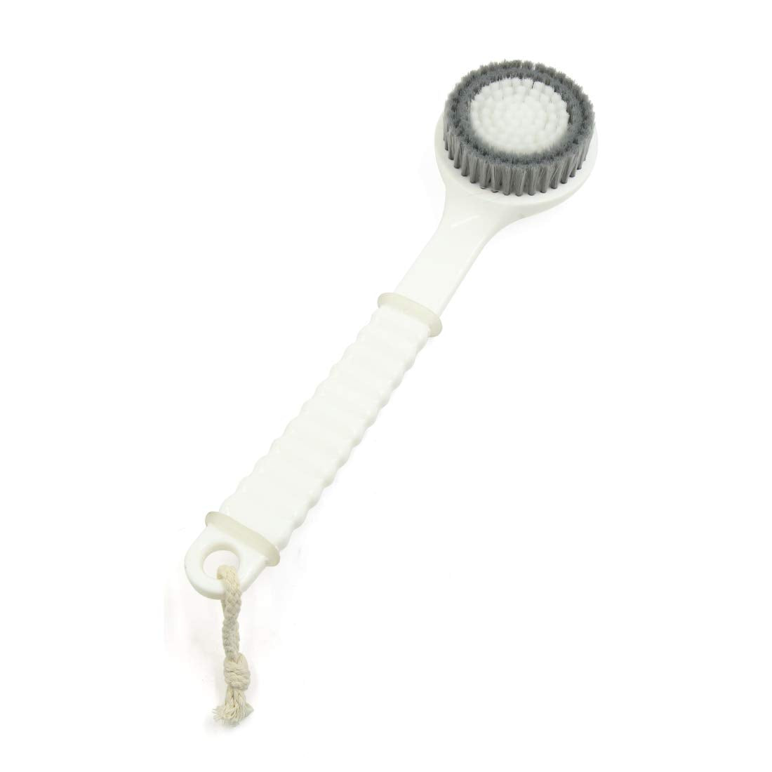 Ruilogod White Gray Soft Bristle Good Performance Handle Body Brush Shower Scrubber 12.2inch (id: ab8 1e9 3ca 574 542 Beauty and Personal Care Ruilogod