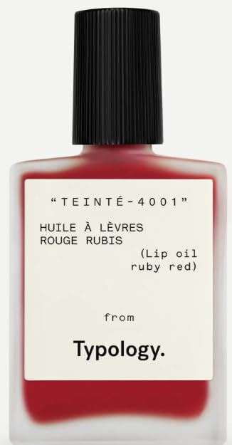 Typology Tinted Lip Oil - Shade 1 Ruby Red & Complimentary Sheet Masque Beauty & Personal Care Typology