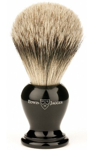 Edwin Jagger 9ej256sds Handmade Imitation Ebony Shaving Brush with Drip Stand, Black, Small Beauty and Personal Care Edwin Jagger