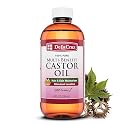 De La Cruz Castor Oil - 100% Pure Castor Oil for Hair, Skin, Eyelashes, and Eyebrows - USP Grade, 8 FL Oz Beauty & Personal Care De La Cruz