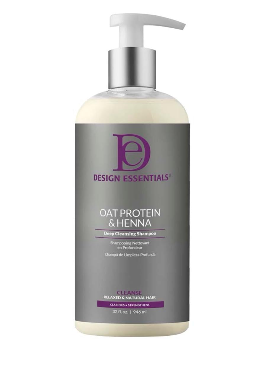Design Essentials Oat Protein & Henna Deep Cleansing Shampoo, 32 fl oz