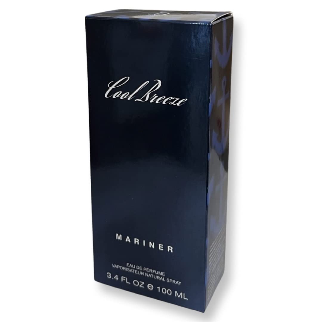 United Scents Cool Breeze MARINER Eau de Parfum for Men | 3.4 Fl Oz | Notes of Seawater, Spicy Rosemary and Fresh Mint Beauty & Personal Care United Scents