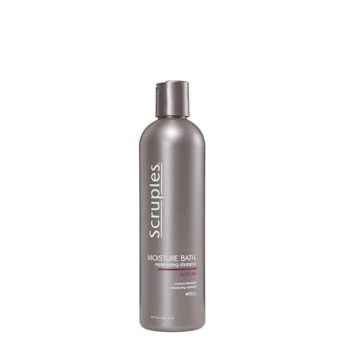 Scruples Moisture Bath Hair Shampoo for Men & Women - Moisturizing Shampoo for Dry, Brittle & Coarse Hair - Helps Restore Shine & Elasticity (12 Fl Beauty & Personal Care Scruples