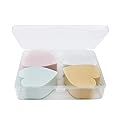 4PCS Heart-shaped Beauty Makeup Sponge Facial Foundation Liquid Powder Dry and Wet Use Blender Puff Cosmetics Blush Applicators With Storage Box Beauty & Personal Care SYBL