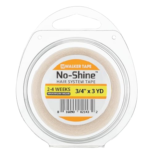 Walker Tape No-Shine Roll 3/4 x 3 Yards for Wig Installs, Lace Systems, Toupee Applications, Hair Tape Prep and Adhesive Strips Use Offering