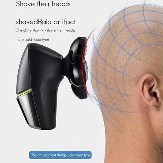YREAJZVS Electric Shavers for Bald Men, 6 in 1 Rechargeable Electric Shaver Six Floating Heads Bald Head Shaver Grooming Kit Shaver for Men Beauty and Personal Care YREAJZVS