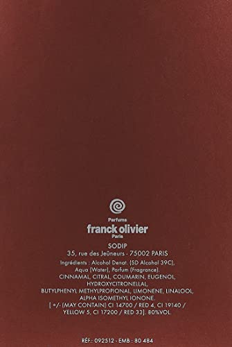 Franck Olivier Passion Eau de Toilette Spray for Men, 2.5 Ounce Beauty & Personal Care Franck Olivier