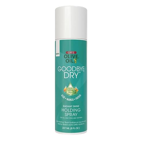 ORS Olive Oil Goodbye Dry Radiant Shine Holding Spray with Aloe, Mango & Papaya, Hydration & Nourishing for all Hair Types and Textures 8 Ounces Beauty & Personal Care ORS