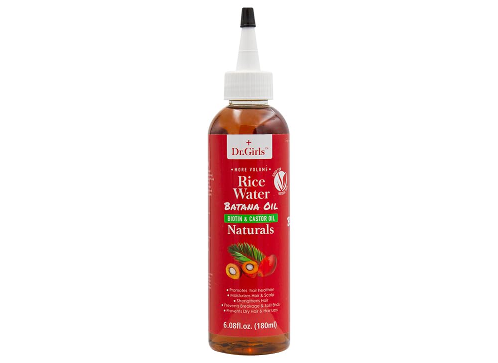 Dr Girls Rice Water Hair Growth Oil, 6.08 fl oz (Batana Oil)