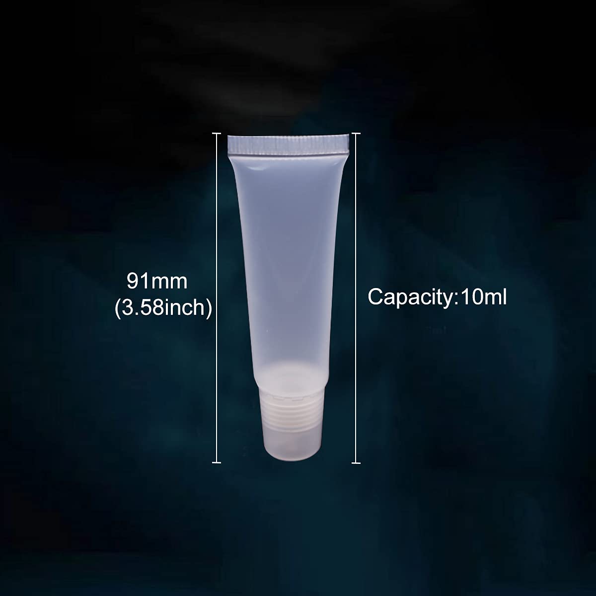 Ewanda store 50PCS 10ml Empty Lip Gloss Balm Tubes Lip Gloss Containers Cute Lipgloss Supplies Squeeze Tubes with Bevel Stoppers Beauty & Personal Care Ewanda store