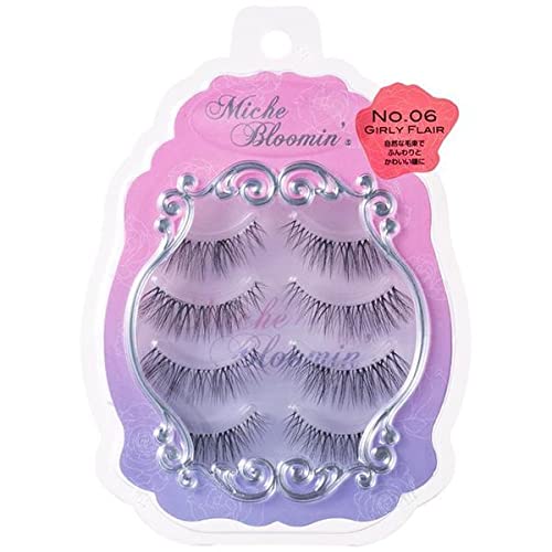 Miche Bloomin' 3D Eyelashes No. 06 Girly Flair 4 Pairs, 4 Pair (Pack of 1) Beauty & Personal Care Miche Bloomin