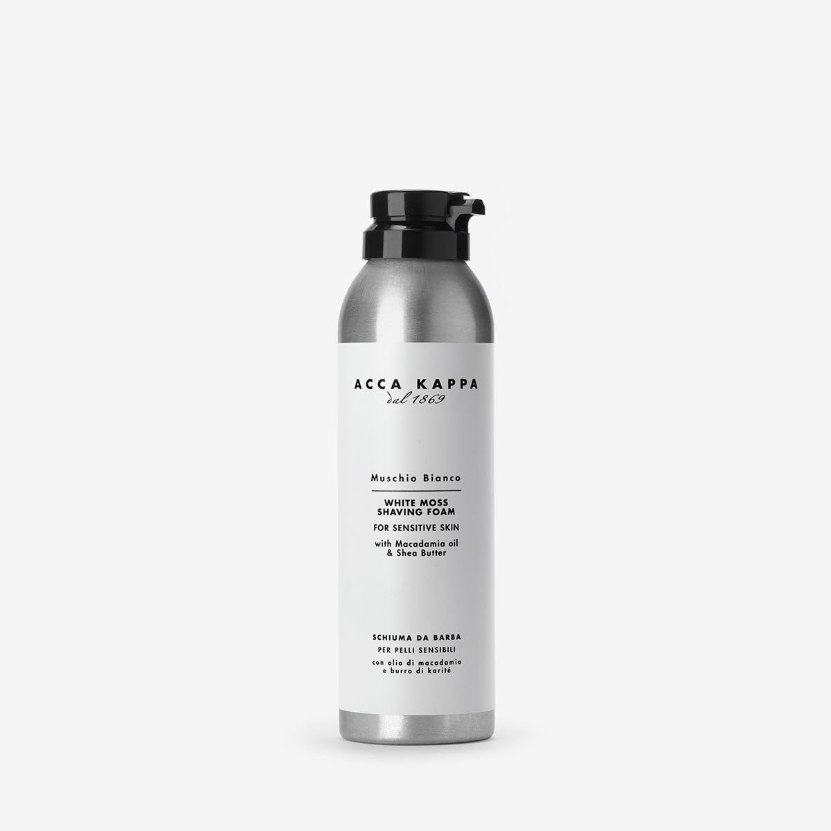 ACCA KAPPA White Moss Shaving Foam - Moisturizing Foam for Sensitive Skin (200ml) Beauty and Personal Care Acca Kappa