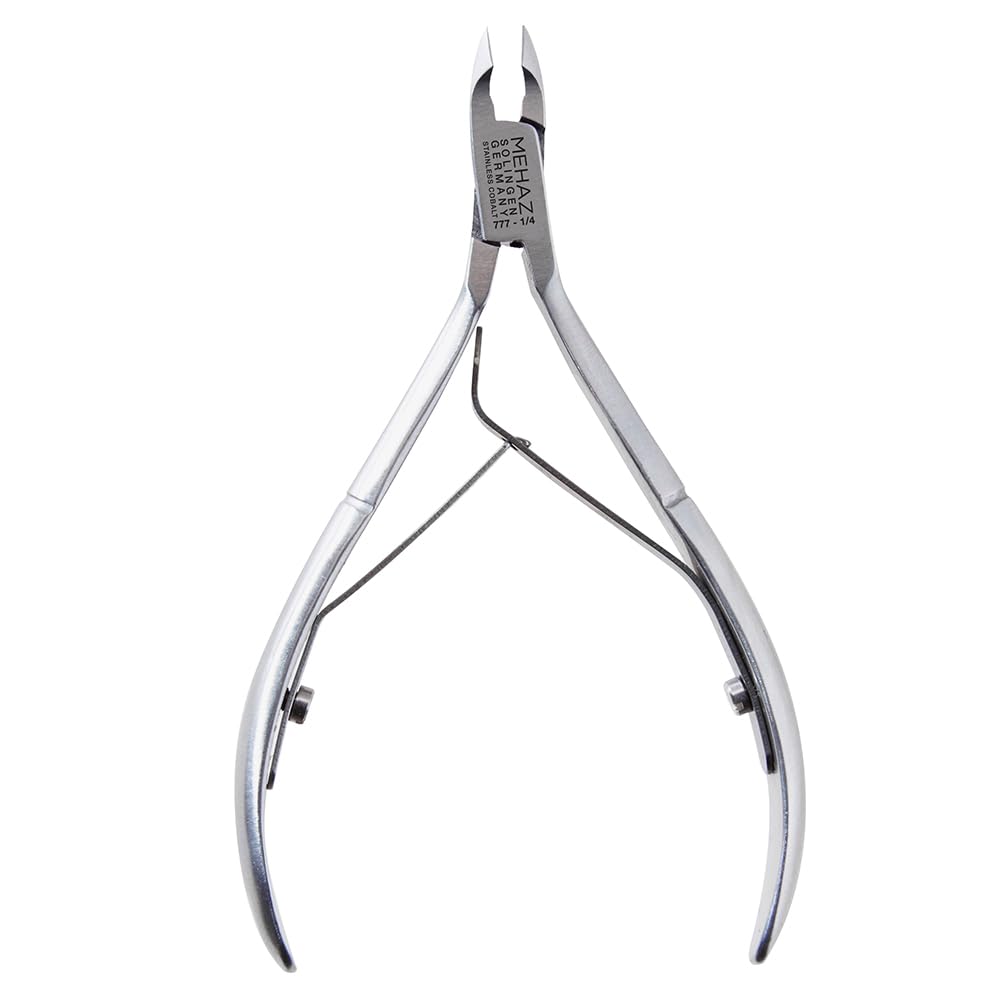 Mehaz Stainless Steel Cobalt Cuticle Trimmer, Nail Cuticle Nipper 1/4 Jaw, Cuticles Remover Clippers for Manicure & Pedicure Nail Tools Beauty & Personal Care Mehaz