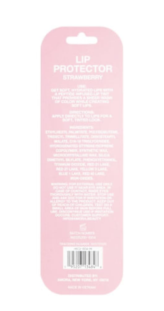 IWorld LLC Hale Lip Protector Lip Tint, Strawberry Scent, 0.34 Fl Oz, Peptide Infused Sheer Color Tint Beauty and Personal Care IWorld LLC