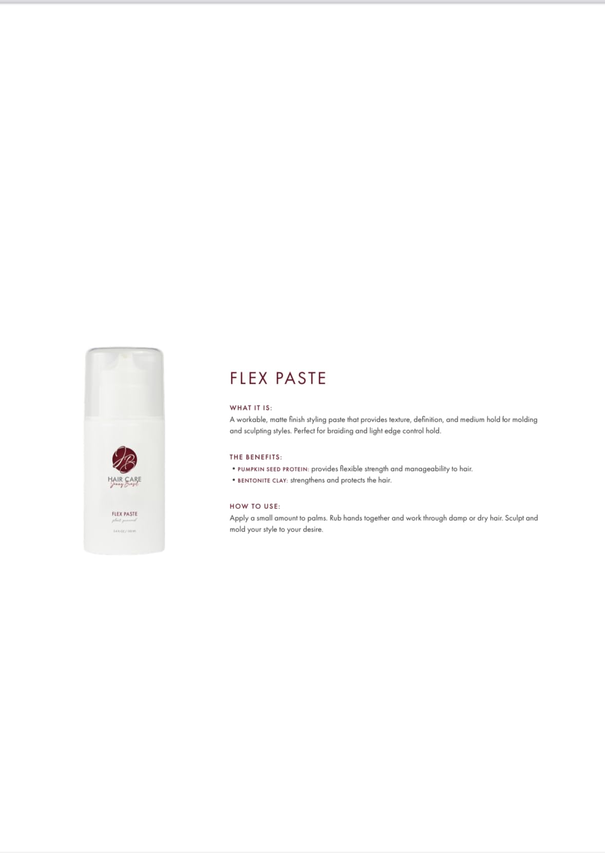 FLEX PASTE HAIR STYLE