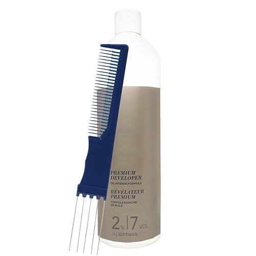 Blonde Me Premium Developer 2% / 7 Volume 33.8 Fl Oz with Dual Purpose Comb - Low Volume Cream Developer for Gentle Toning and Blonde Hair Color Beauty & Personal Care M Hair Designs