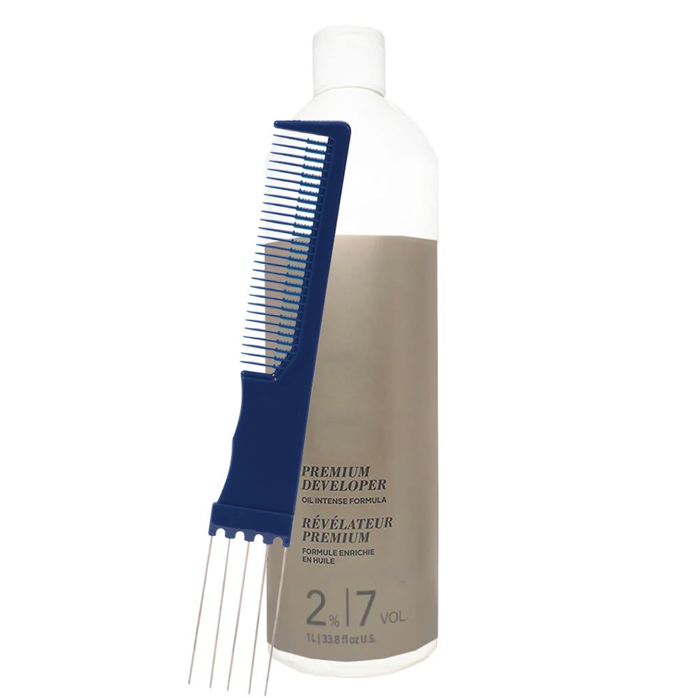 BlondeMe Premium Developer 2% / 7 Volume 33.8 Fl Oz with Dual Purpose Comb - Low Volume Cream Developer for Gentle Toning and Blonde Hair Color Beauty & Personal Care M Hair Designs