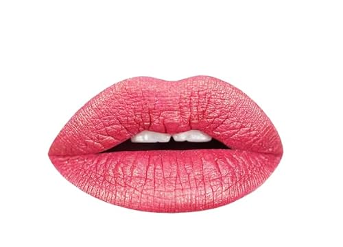 Aromi Metallic Liquid Lipstick | Peachy Pink, Coral Lip Color with Shimmery Finish, Long-lasting, Vegan, Cruelty-free, Smudge Proof, Gluten Free (Rose Beauty & Personal Care Aromi