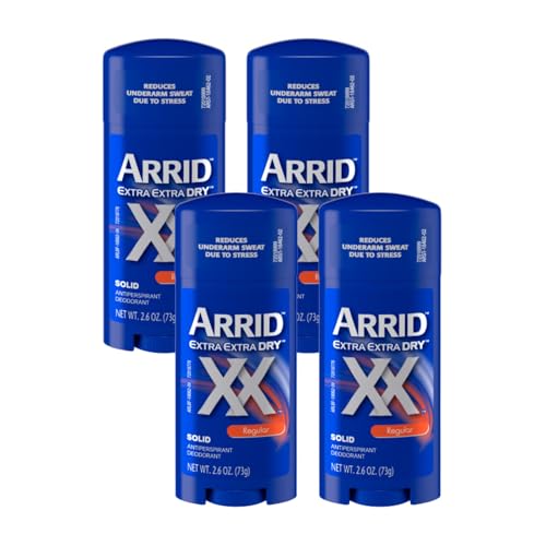 Arrid XX Extra Extra Dry Solid Antiperspirant Deodorant, Regular, 2.6 oz. (Pack of 4) Beauty and Personal Care Arrid
