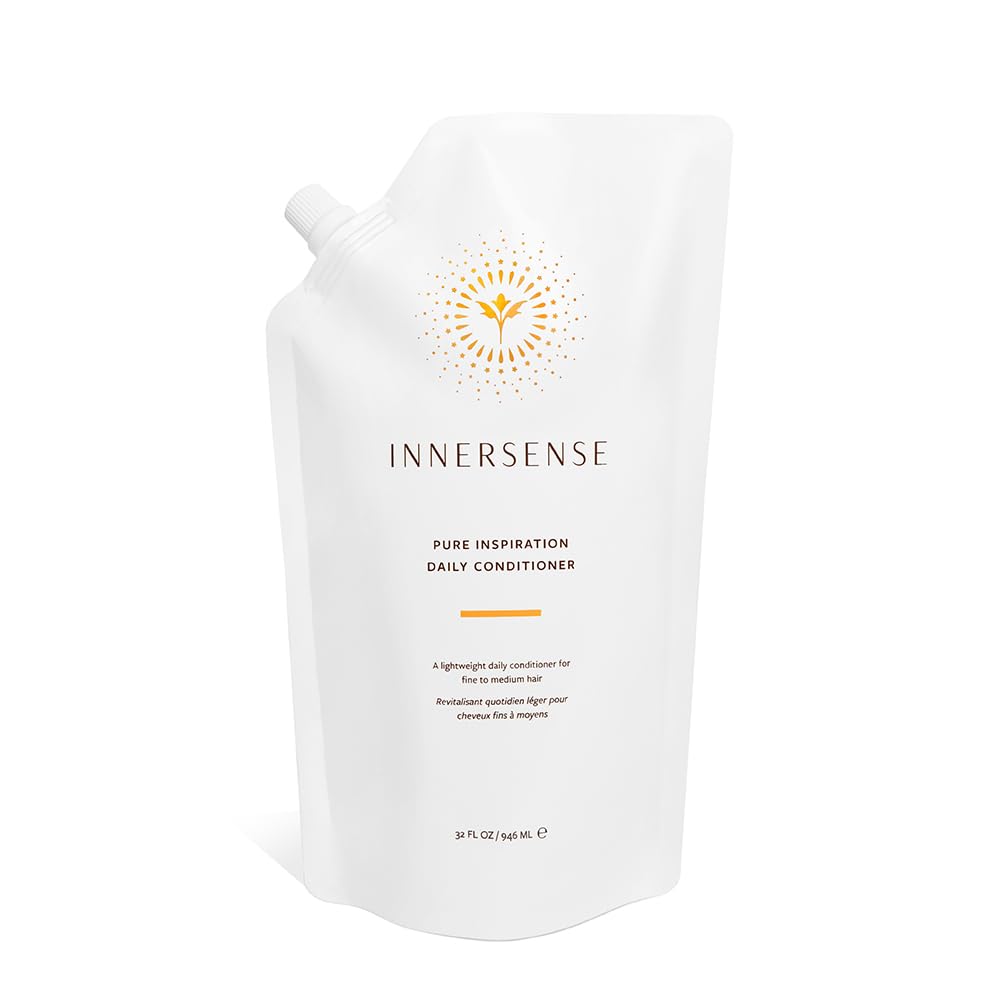 INNERSENSE Organic Beauty - Natural Pure Inspiration Daily Conditioner | Non-Toxic, Cruelty-Free, Clean Haircare (32 oz Refill Pouch) Beauty & Personal Care INNERSENSE