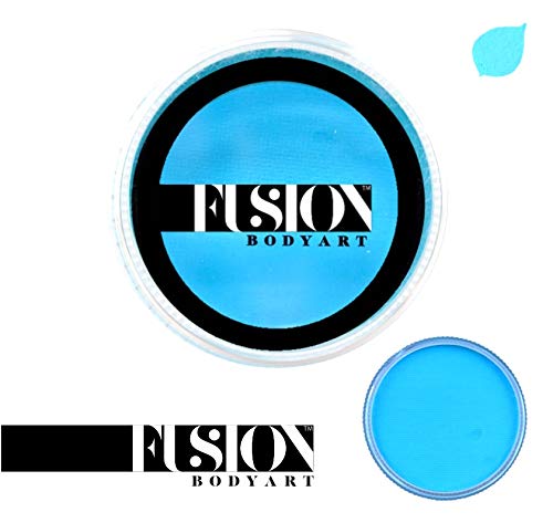 Fusion Body Art Pro Face Paint | Prime Light Blue (32gm), Professional Quality Water Activated Face and Body Paint Supplies Single Makeup Cake Beauty & Personal Care FUSION BODY ART