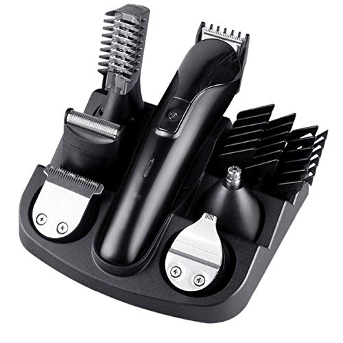 P9IDEDFH Professional Men Electric Hair Clipper 6 in 1 Multifunctional Hair Cutter Machine Rechargeable Hair Trimmer for Beard Nose Ears Beauty and Personal Care P9IDEDFH