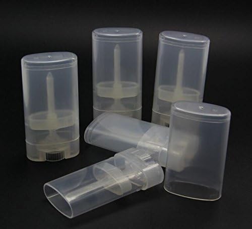 10PCS 15ml 0.5oz Clear Empty Plastic Oval DIY Lipstick Lip Balm Lip Gloss Tubes Deodorant Crayon Chapstick Tube Bottle Containers Oval Holder Case Beauty & Personal Care ASTRQLE