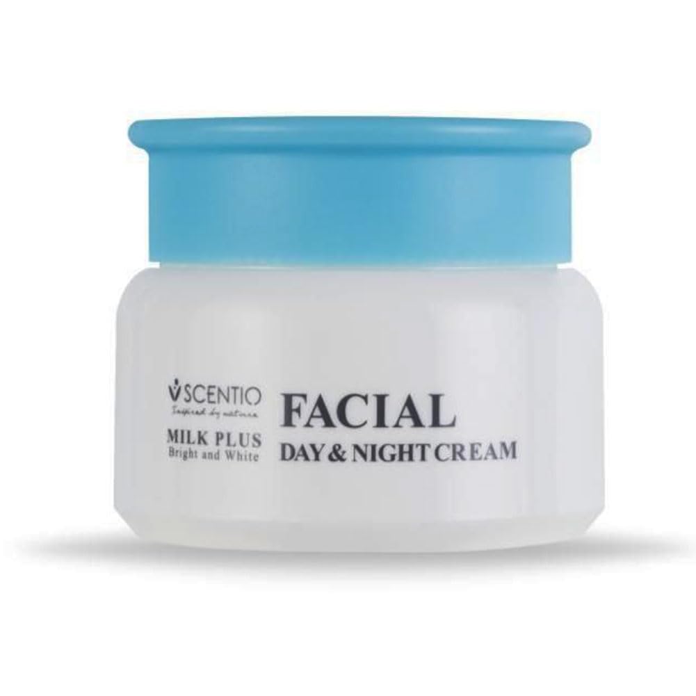 SCENTIO MILK PLUS FACIAL DAY & NIGHT CREAM (50 ML), 1.76 Ounce (Pack of 1) Beauty & Personal Care SCENTIO