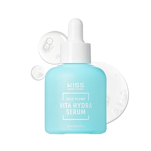 KISS NEW YORK Vita Hydra Serum for Face 1.01 Fl Oz, Hydrating Serum with Hyaluronic Acid, Ceramide, Niacinamide for Strong Skin Barrier & Plump Skin Beauty & Personal Care Kiss