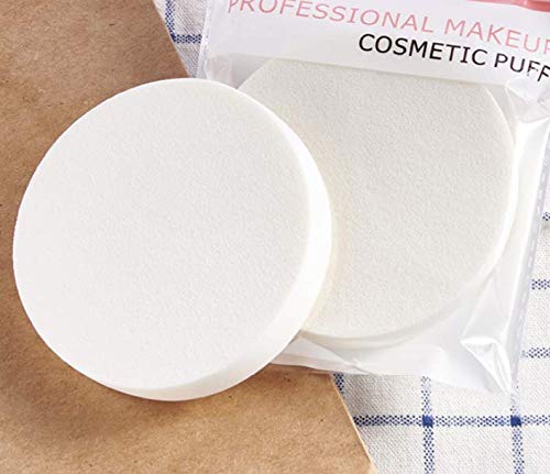 LASSUM 6 Pcs Round Makeup Sponge Facial Powder Puff,Beauty Makeup Foundation Powder Puff -Uses for Dry and Wet 3.54" Diameter Beauty & Personal Care LASSUM