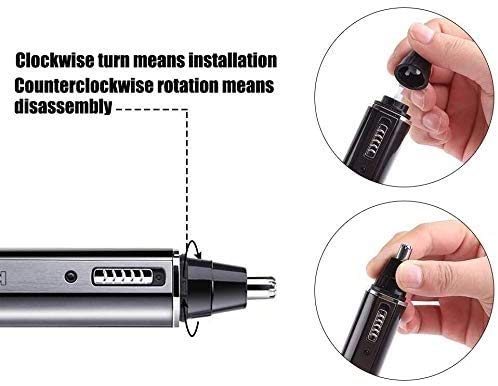 LEONYS Ear Nose Hair Trimmer for Men Women Rechargeable Electric Facial Hair Trimmer,Professional Waterproof for Nose Ear, Wet/Dry Nose Hair Clipper Beauty and Personal Care LEONYS