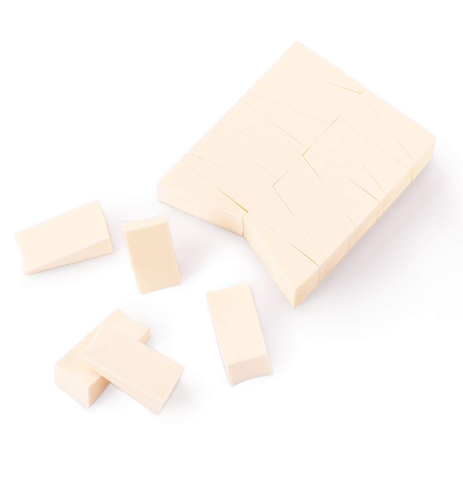 OWLFAVO 48pcs Makeup Cosmetic Wedges Sponges Triangle Latex Free Disposable Beauty Foam Powder Blender Applicator Facial Puffs for Flawless Beauty & Personal Care OWLFAVO