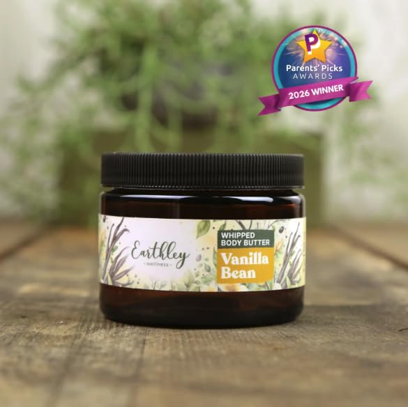 Earthley Wellness Whipped Body Butter Vanilla, Natural Body Butter with Mango Butter & Apricot Oil, Nourishing Skin Butter for Dry Skin Beauty & Personal Care Earthley Wellness