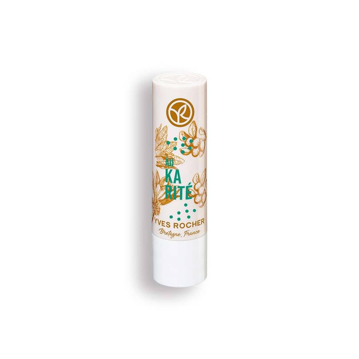 Yves Rocher Lip Balm Karite, 4.8g/0.17oz - Nourishing Lip Care, Hydrating Lip Balm, Exotic Scent, Long-Lasting Moisture, Soft and Smooth Lips, Natural Beauty and Personal Care Yves Rocher