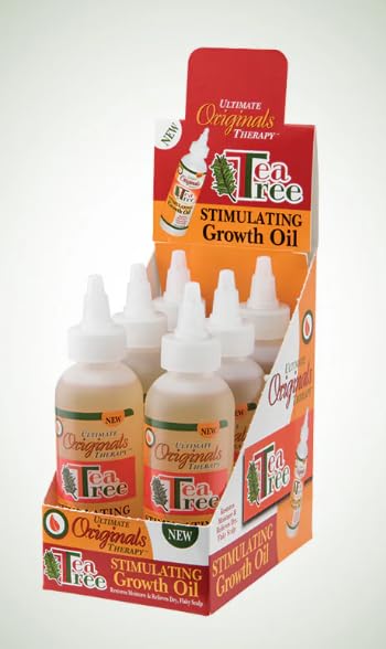 Originals by Africa's Best Therapy Tea Tree Oil Stimulating Growth Oil - Moisturizing Treatment for Hair and Scalp, Relieves Itchiness and Flakiness,