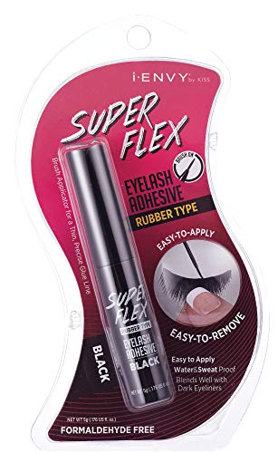 i•Envy Super Flex Brush Eyelash Adhesive Rubber Type Black 0.176 oz KPEG07 Beauty & Personal Care i•ENVY
