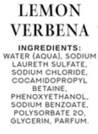 Home and Body Company Hand Soap, Casa Di Fiori Collection - 19.5 fl oz Glass Bottles (Lemon Verbena)