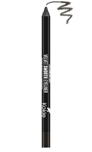 Kokie Cosmetics Waterproof Velvet Smooth Eyeliner Pencil, Charcoal Grey, 0.042 Ounce Beauty & Personal Care Kokie