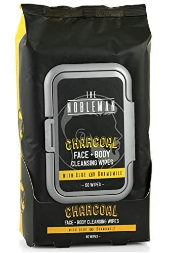 Nobleman The Face & Body Cleansing Wipes, Charcoal, 30 count Beauty & Personal Care NOBLEMAN