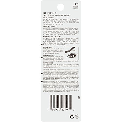 Revlon ColorStay Brow Mousse, Blonde Beauty & Personal Care REVLON