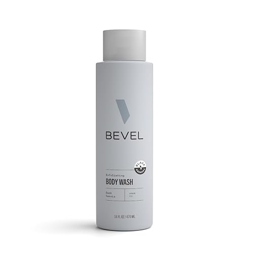Bevel Exfoliating Body Wash for Men - Dark Cassis Scent with Charcoal and Argan Oil, 16 Oz (Packaging May Vary) Beauty & Personal Care Bevel