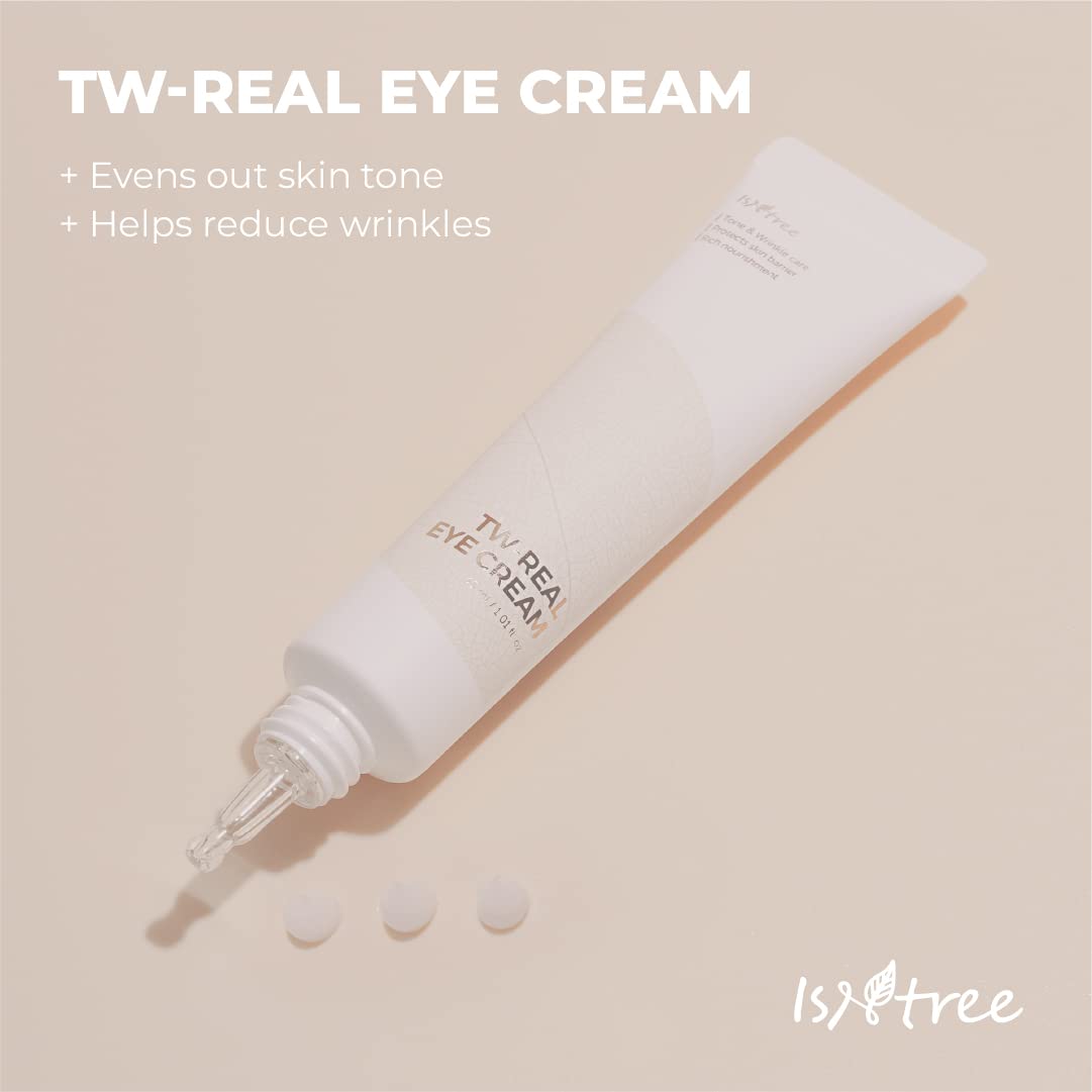 ISNTREE TW-REAL Eye Cream 30ml, 1.01 fl oz | Korean Eye Cream for Dark Circles, Fine Lines, Puffiness & Dryness | Hydrating Under Eye Care Beauty & Personal Care IsNtree