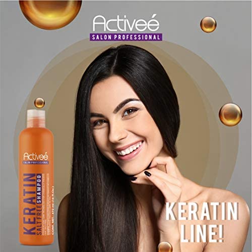 Keratin Hair Shampoo and Conditioner Kit 16 oz | Keratin-straightened and chemically treated hair by Activee Professional Beauty & Personal Care Activee
