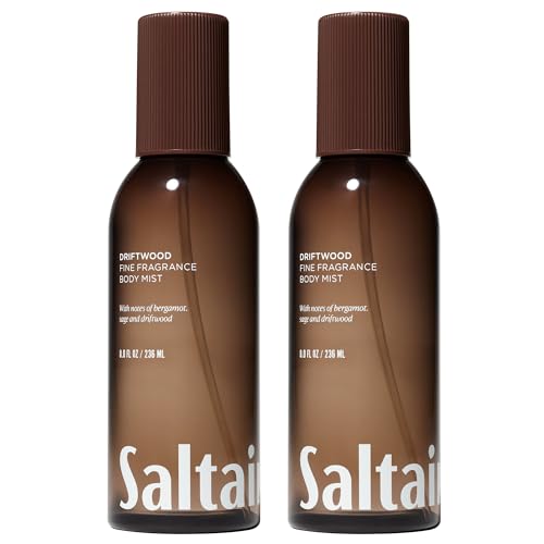 Saltair Body Mist 2 Pack - Fine Fragrance, Lightweight Body Spray Mist with Driftwood Scent. Long Lasting Perfume Mist - 2x 8oz Bottles Beauty and Personal Care Saltair Default Title