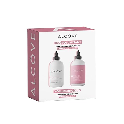 Alcôve - Volumizing Shampoo & Conditioner Duo - Fine and Thin Hair - Sulfate-Free - Lightweight Volume - Evening Primrose Oil - Mango Extract - Argan Beauty & Personal Care Alcove