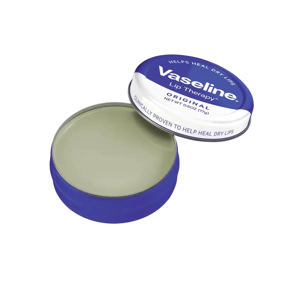 Vaseline Therapy Lip Balm Tin, Original, 0.6 Ounce (Pack of 3) Beauty and Personal Care Vaseline