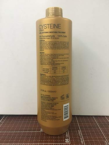 Cysteine System Curl Softening Smoothing Treatment and Keratin Daily Care Shampoo & Conditioner 4PCS Set Professional Results Straightens and Smooths Beauty & Personal Care Luxliss