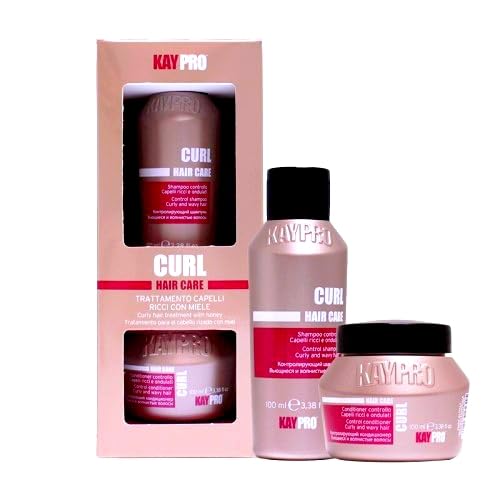 KAYPRO care curl Mini Kit - Shampoo & Mask (2x 100ml), Clear Beauty & Personal Care KAYPRO