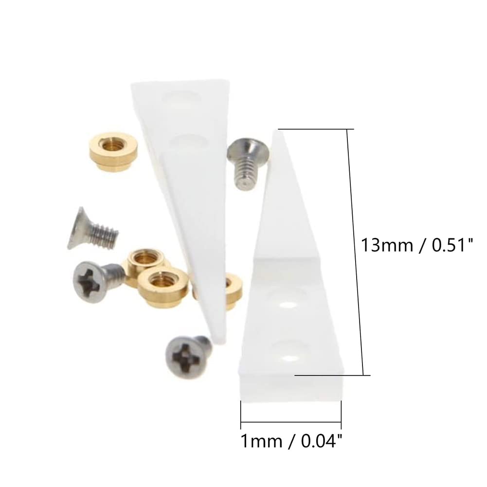 Utoolmart 4 Pairs Straight Pointed Ceramic Tips Replaceable Heat Resistance Non-Conductive Heads for Ceramic Tweezers White Beauty and Personal Care Utoolmart